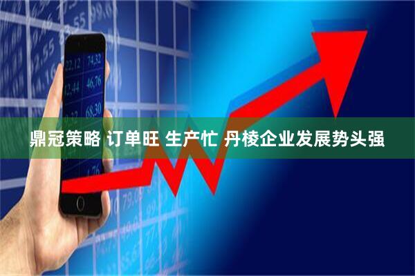 鼎冠策略 订单旺 生产忙 丹棱企业发展势头强