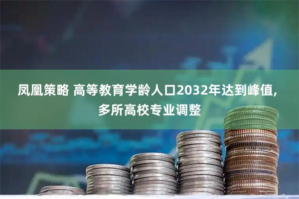 凤凰策略 高等教育学龄人口2032年达到峰值, 多所高校专业调整